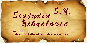 Stojadin Mihailović vizit kartica